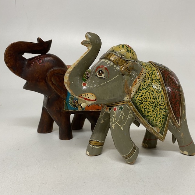 DECOR, Indian Elephant - Painted Wood